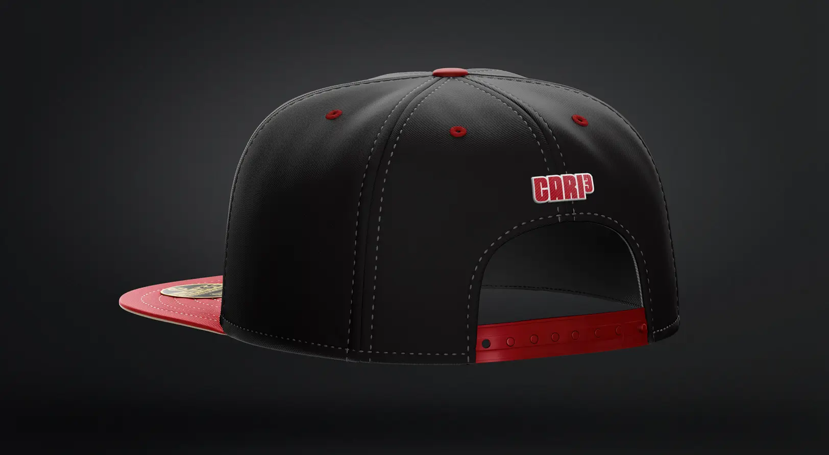 Athlete brand for Matt Carpenter mocked up on a flatbill hat