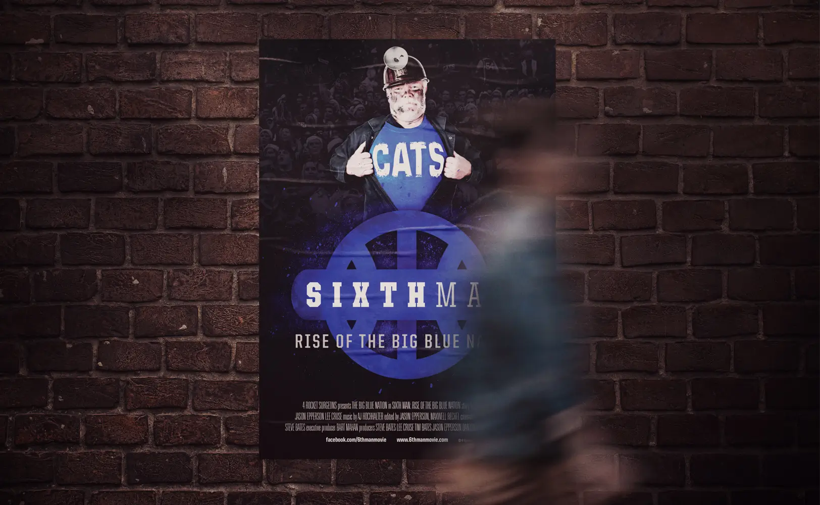 Sports design of The Sixth Man documentary coal miner film poster
