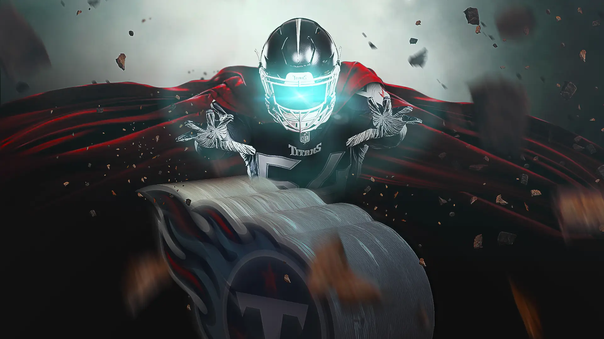 Sports Design / SMsports ›› Visual Design Composite for National Superhero Day for the Tennessee Titans
